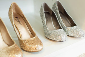 Boudoir photography client closet featuring heels.