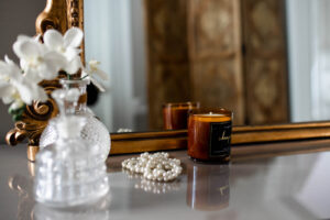 Best boudoir studio near me in Washington featuring the luxury vanity set.