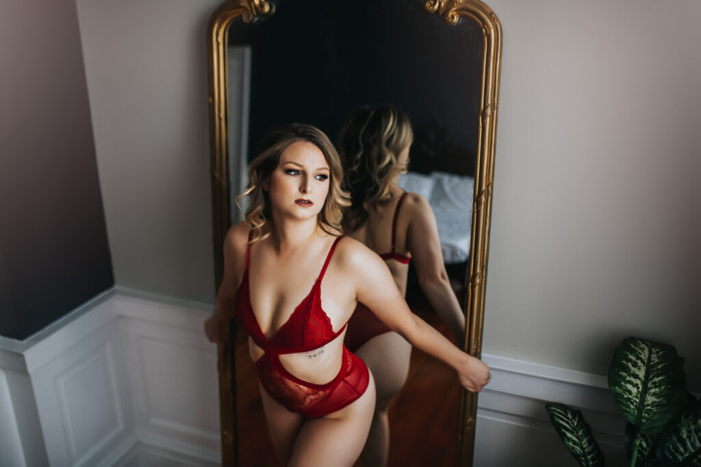 red lingerie - mom bods