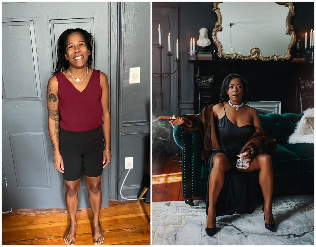 brand ambassdor before & after Maryland photography studio
