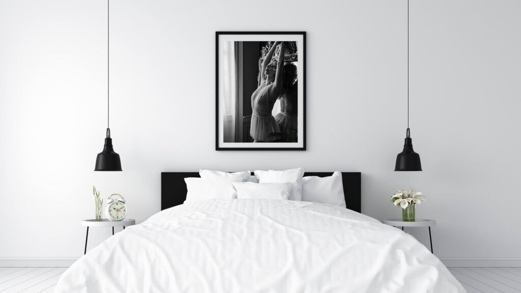 Boudoir photo displayed in your home done by the best boudoir photographer in Washington d.c.