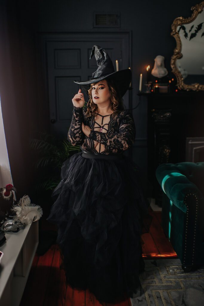 Witch costume in Spotsylvania for boudoir
